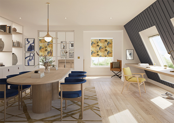 Azumi, Yellow Rays - Twist&Fit Roller Blind - Image 8